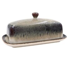 ELEMENTS REACTIVE GLAZE BUTTER DISH WITH LID OFFICIAL NEW & BOXED L&P