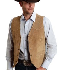 Mens Waistcoat Vintage Western
