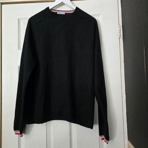Aquascutum black wool logo
