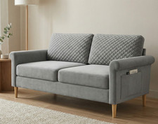 Grey 2 Seater Sofa Living Room