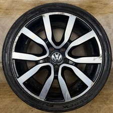 1X 18'' GENUINE VW GOLF GT SERRON GTD GTI MK6 MK7 ALLOY WHEEL TYRE 5K0601025AC