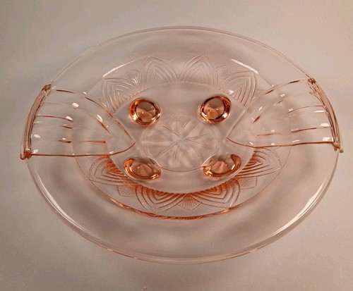 Large art deco - salmon, pink