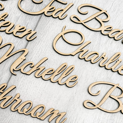 Personalised mdf wooden name - mdf,