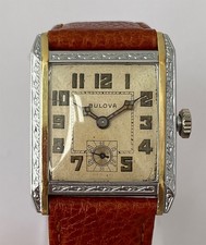 1929 Vintage BULOVA ‘BERNARD’ Gents Watch Art Deco Just Serviced 96 years old