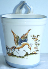 Vintage French Décor Mousiters Bird Design Wall-Mounted Garden Flower Planter