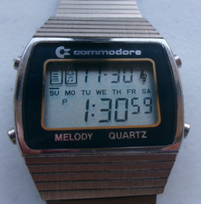 COMMODORE INTERNATIONAL  MELODY QUARTZ - DIGITAL WATCH - LCD WRISTWATCH - 1980s