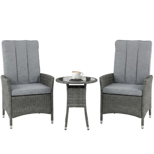 Outsunny rattan bistro set - outsunny,