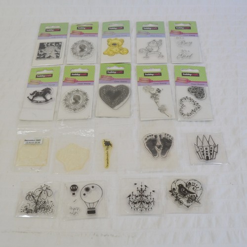 Large bundle clear stamps x19 - bundle,
