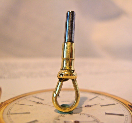 Pocket watch chain dog clip - pocket,