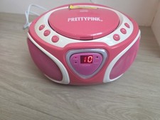 Pretty pink radio boombox - pink, cd