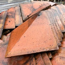 Reclaimed Orange Clay Arris Hip Tiles