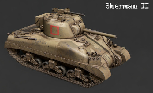 Ww2 british sherman - 1/72,