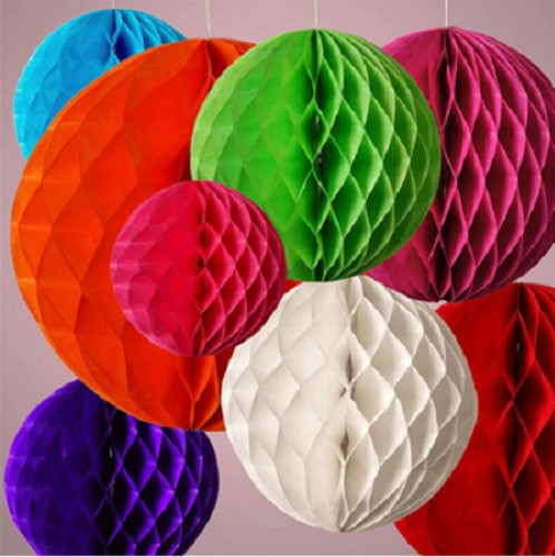 12pcs honeycomb paper ball - honeycomb,