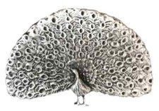 Peacock Brooch Handcrafted