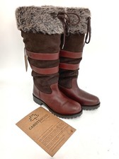 Cabotswood Women's Sherbourne Chestnut/Chocolate Long Boots, UK 7 NEW w/ Tags