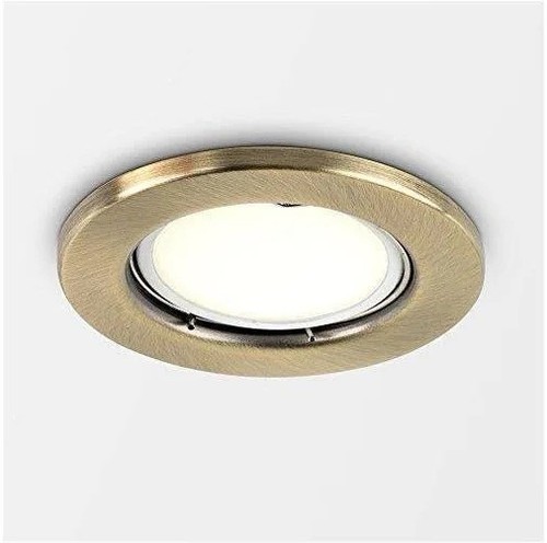 Fire rated antique brass gu10 - rated,