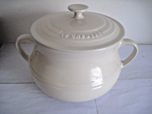 Creuset lidded soup white - soup,