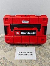 Einhell E-Case S-F System Storage Case - Power Tool Box - Both Locks Missing