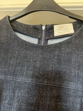 Size 12 Toast Classic Indigo Denim Dress Pit to Pit 45 cm Length 110 cm
