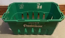 Vintage Safeway UK Supermarket Greenbox Storage Trolley Basket Retro