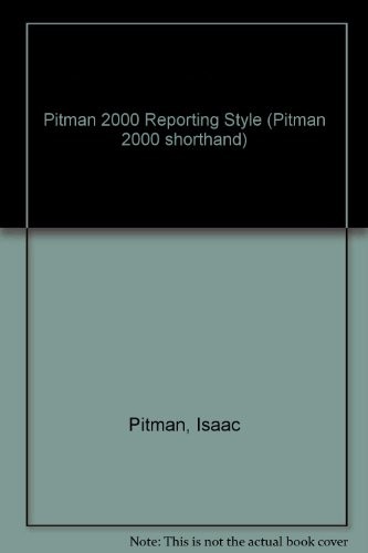 Pitman 2000 shorthand - pitman,