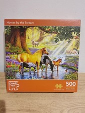 Corner piece 'Horses by the Stream' Jigsaw Puzzle 500 pieces 