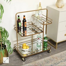 Gold Vintage Printed Glass 3