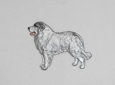 PYRENEAN MOUNTAIN Dog breed Show Brooch / jewellery  Great Gift