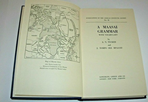 Maasai grammar tucker - maasai,