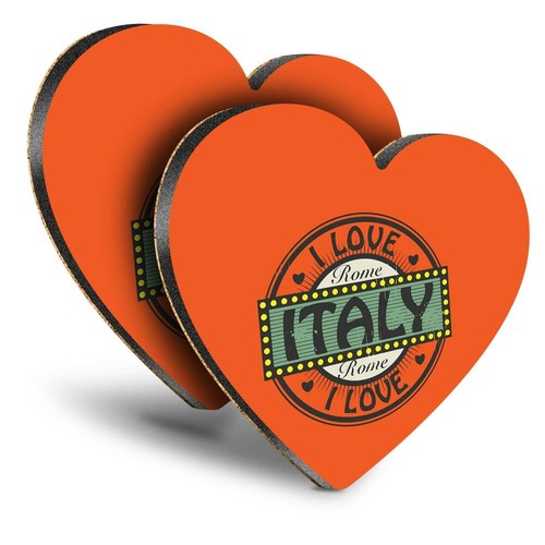 Heart mdf coasters - mdf, love