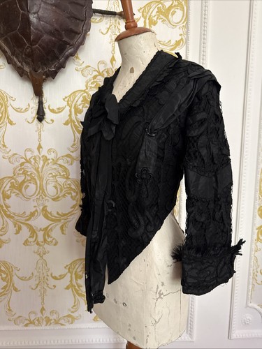 Antique silk victorian jacket - antique,