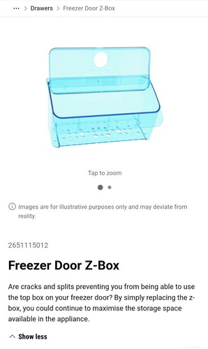 Zanussi fridge freezer door - door, z
