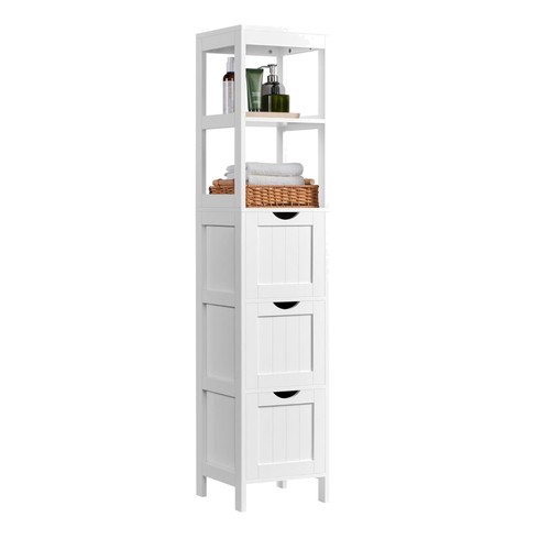 Tall wooden bathroom - tall, cabinet