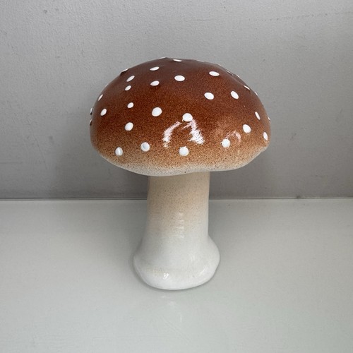 Ceramic mushroom toadstool - ceramic,