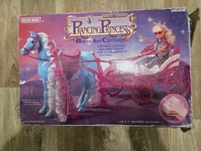Prancing princess horse and carriage . Parts pieces bluebox