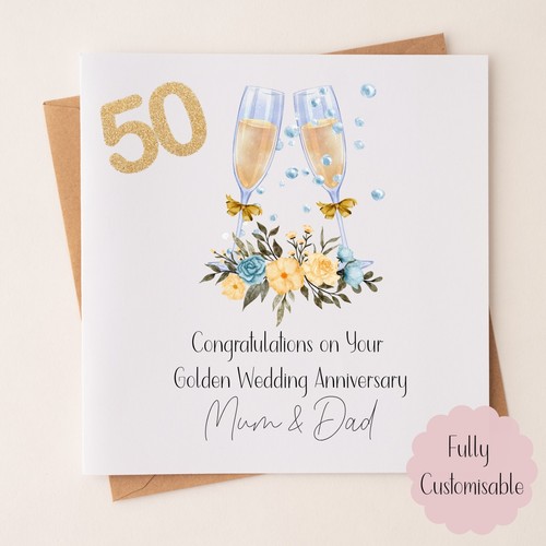 Golden wedding anniversary - wedding,