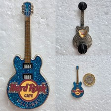 Hard Rock Cafe Pins Music Guitar Badge Collectible Custom Bundle Official HRC