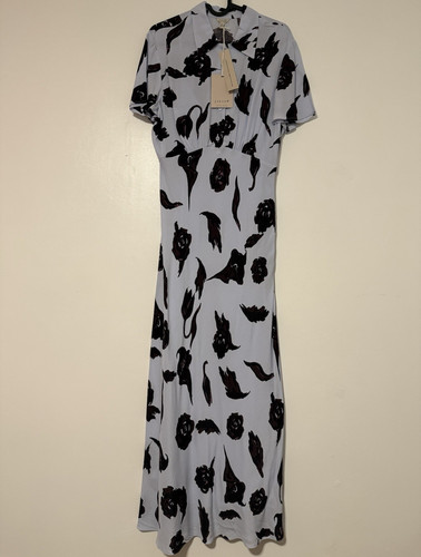 Jigsaw collared floral crepe - collared,