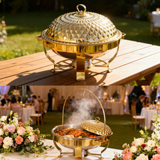 Gold Stainless Steel Chafing