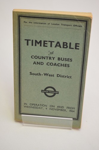 London transport timetable - timetable, of