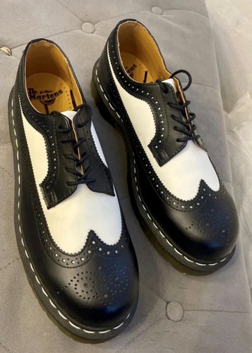 Martens black and white - black,
