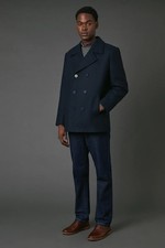Maine Navy Pea Coat Mens