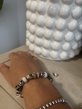 love links charm bracelet 9 Charms Sterling Silver Never Worn 20 cm