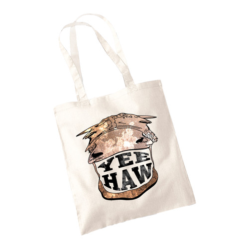 Yee haw horse tote - bag, canvas