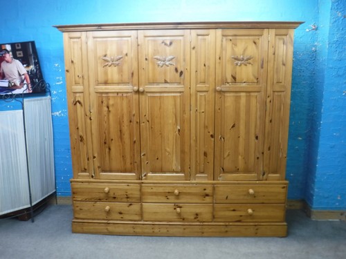 Solid wood wide 3door - 3door, wardrobe