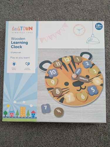 Wooden learning clock - learning,