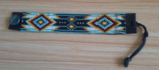 Native American Beaded cuff, beautifully hand crafted in the UK by Tiponi Found