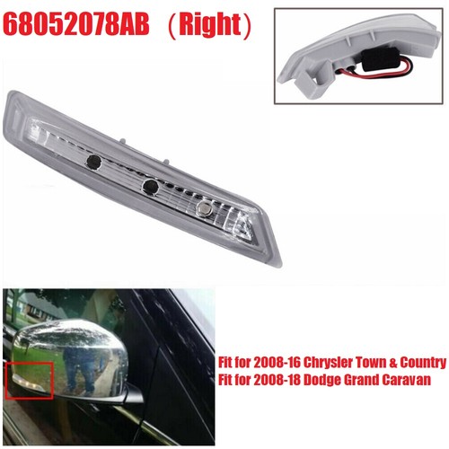 Right mirror turn signal light - mirror,