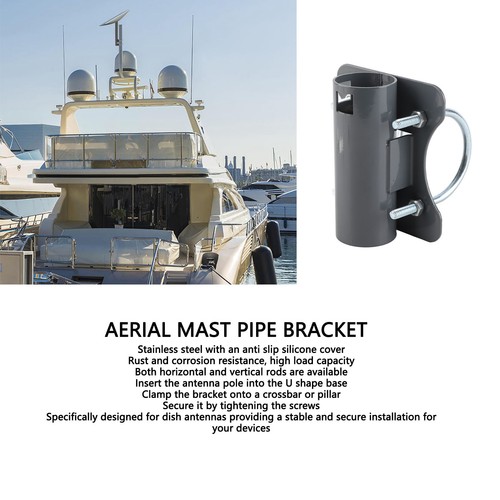 Rectangular antenna pole mount - pole,