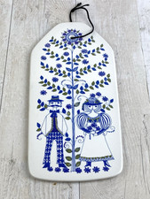 Figgio Flint Turi-Design 'Lotte' Handpainted Cheese Board / Wall Plaque Norway